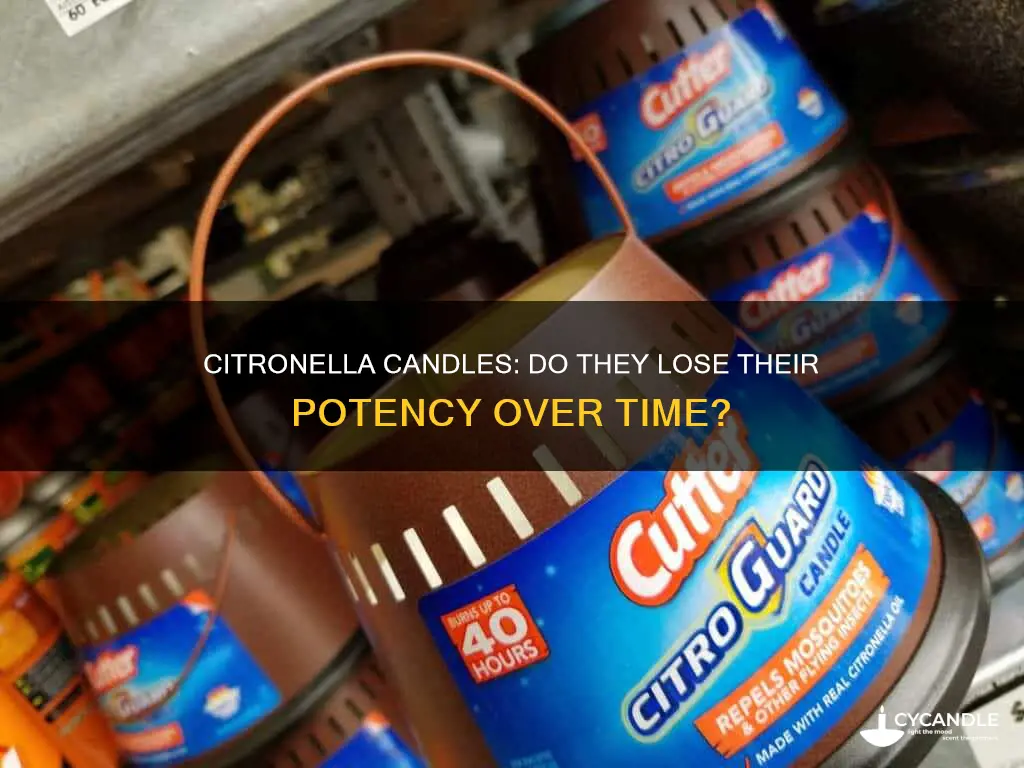 do citronella candles lose potency