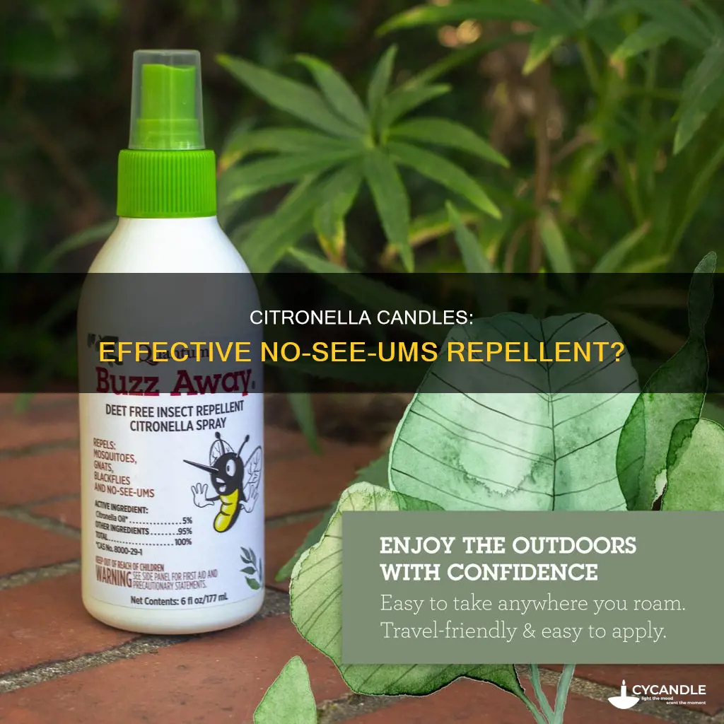 do citronella candles repel no see ums