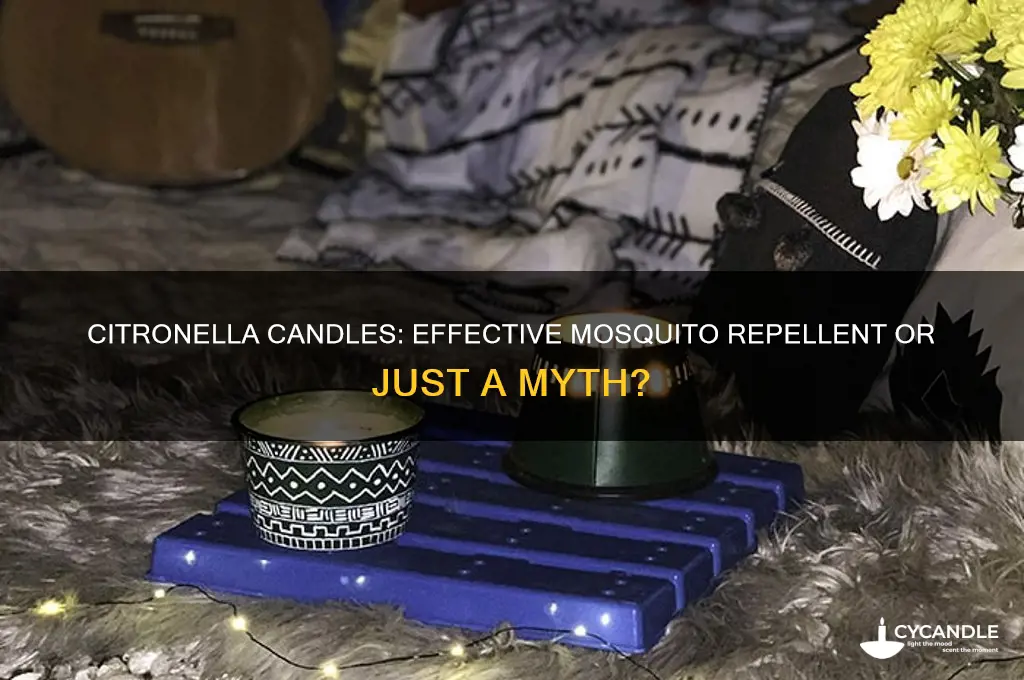 do citronella candles work for mosquitoes