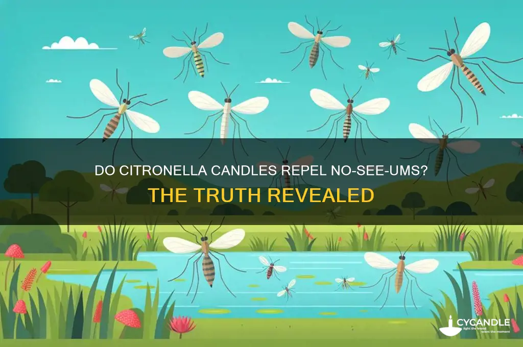 do citronella candles work for no see ums