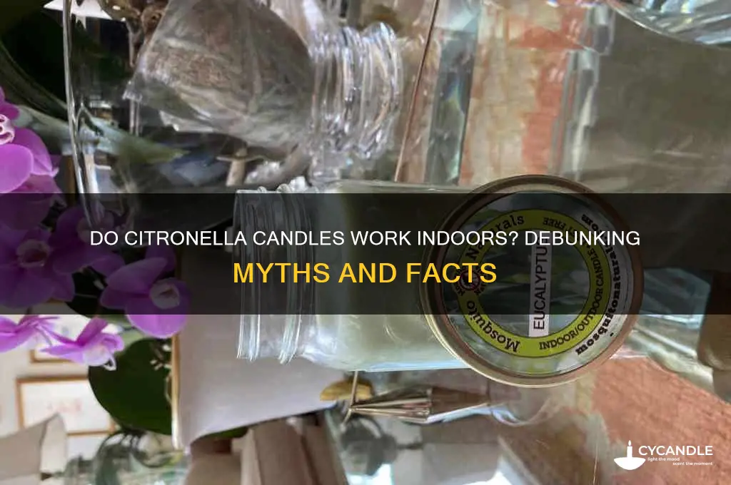 do citronella candles work indoors
