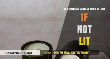 Unlit Citronella Candles: Do They Repel Mosquitoes Outdoors Effectively?