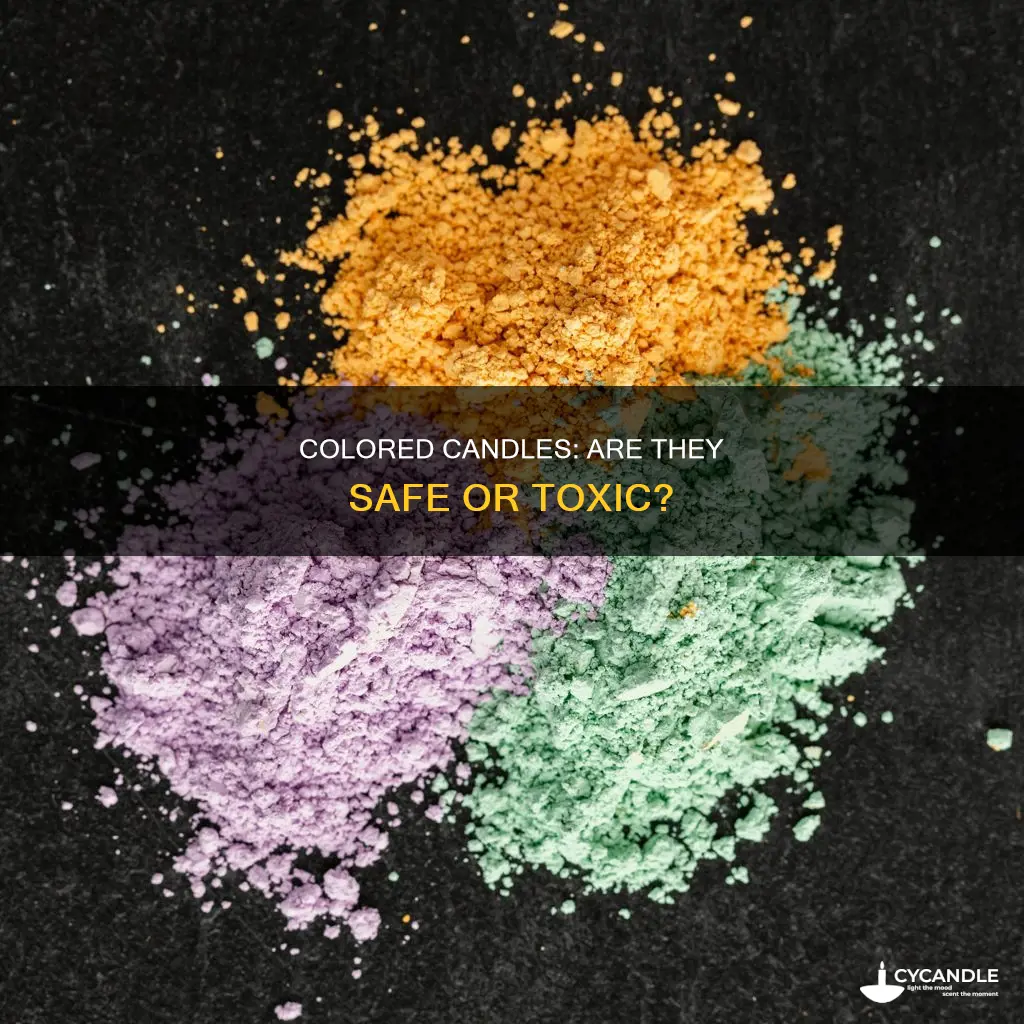 do colored candles have more chemicals