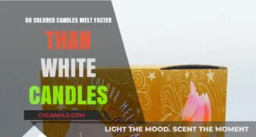 Colored Candles: Melting Faster or a Myth?