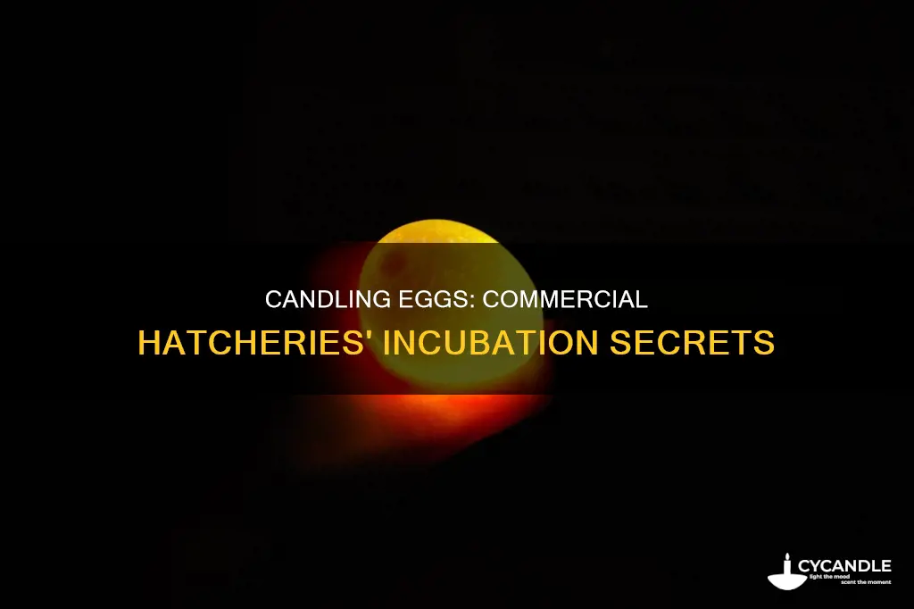 do commercial hatcheries candle eggs during the incubation time