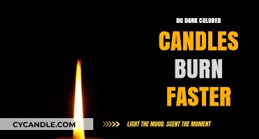 Dark Candles: Do They Burn Faster Than Light-Colored Ones?