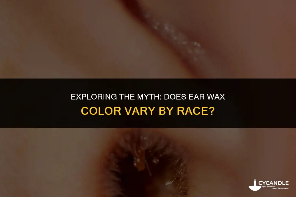 do different races have different colored ear wax
