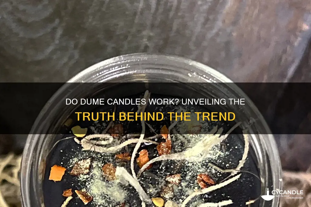 do dume candles work