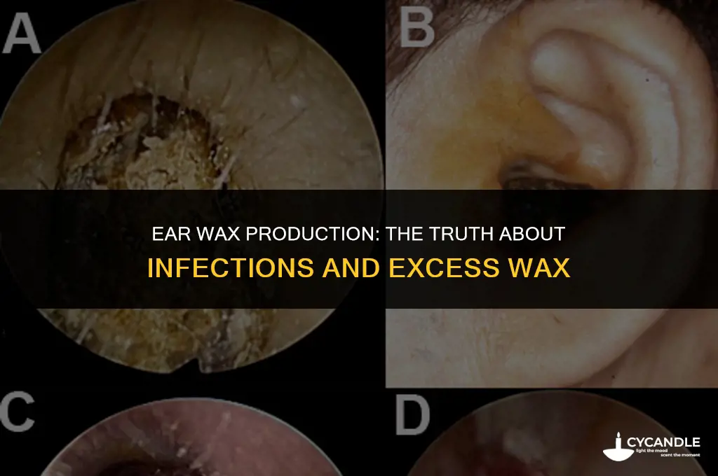do ears produce more wax when infected