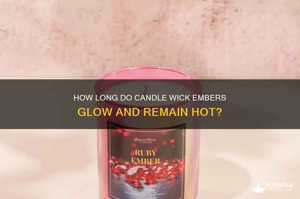 do embers from candle wick last long