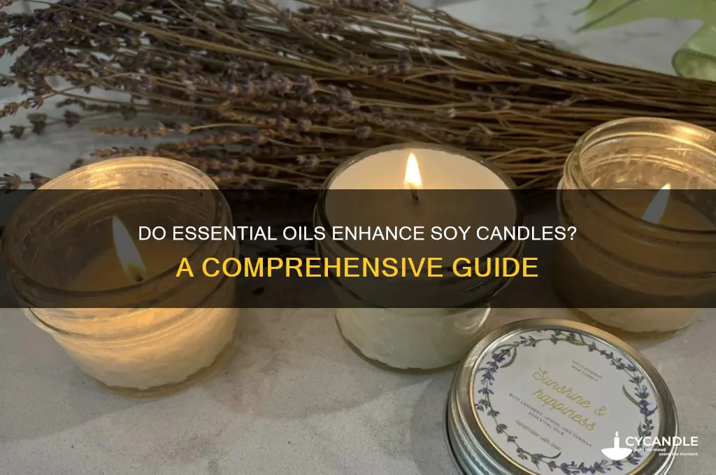 do essential oils work in soy candles
