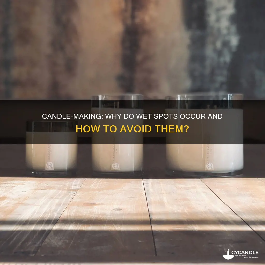 do etsy candle makers have wet spots