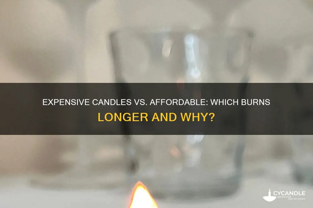do expensive candles burn longer