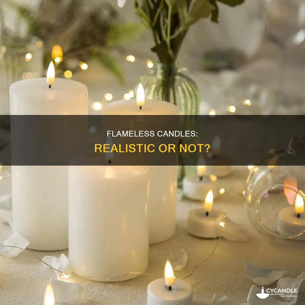 do flameless candles look real