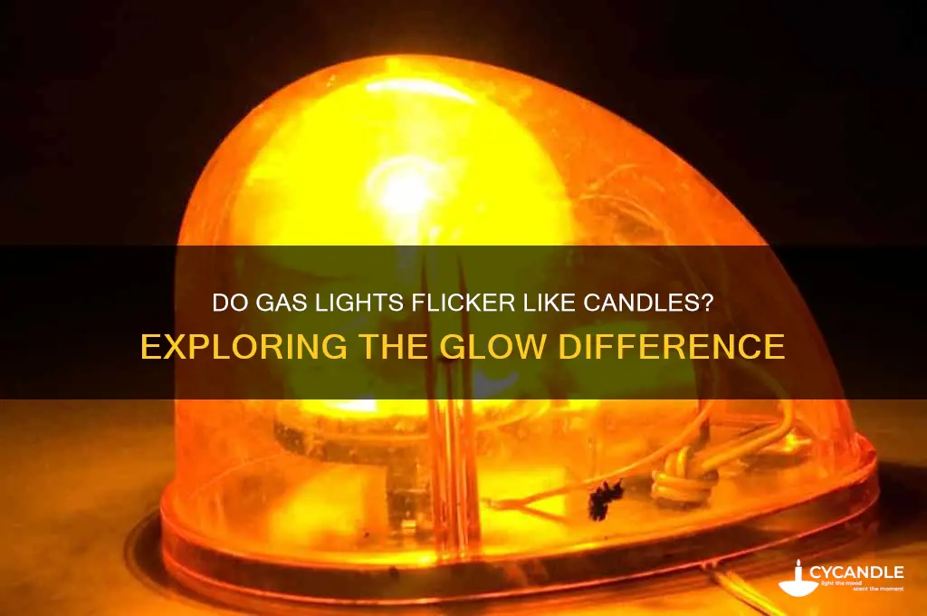 do gas lights flicker like candles