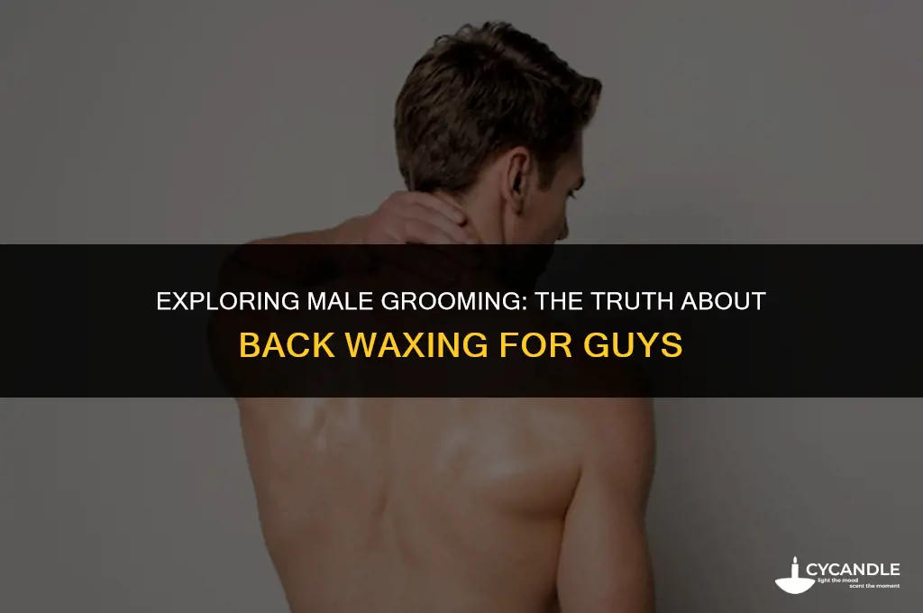 do guys get their backs waxed