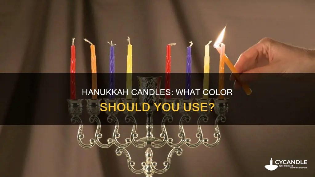 do hanukkah candles have to be a certain color
