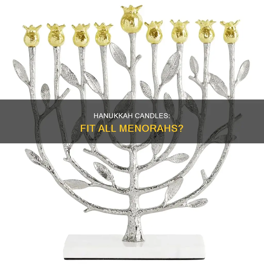 do hanukkah pre filled candles fit all menorah