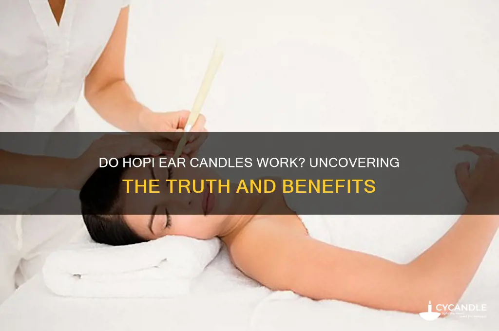 do hopi ear candles work