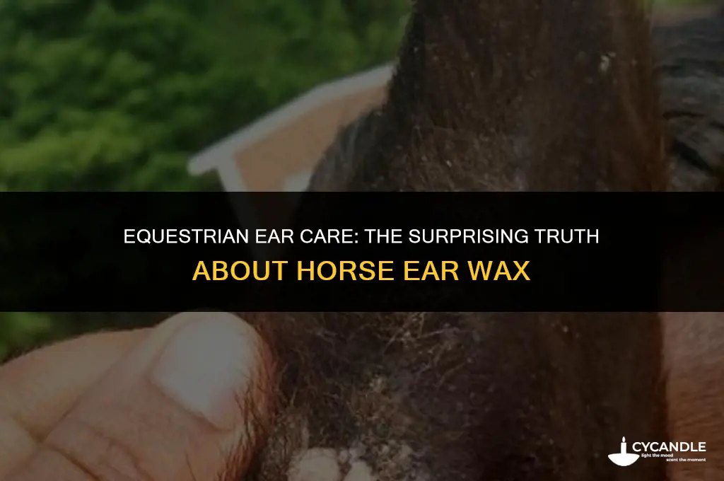 do horses have ear wax