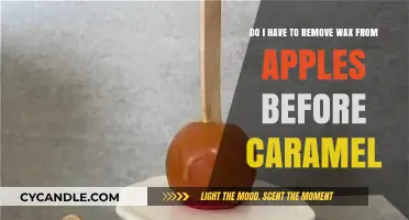 Should You Remove Wax from Apples Before Making Caramel?