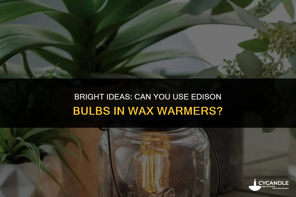 do i have to use edison bulbs in wax warmer