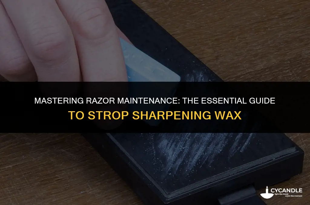 do i have to use strop sharpening wax