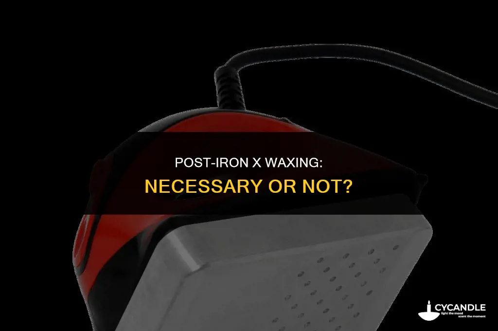 do i have to wax after using iron x