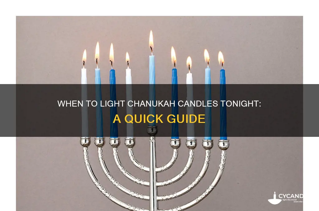 do i light chanukah candles tonight