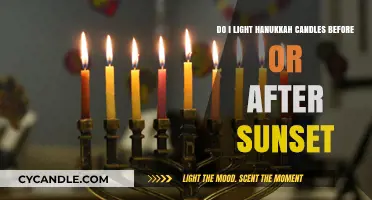 Hanukkah Candle Lighting: Before or After Sunset? A Clear Guide