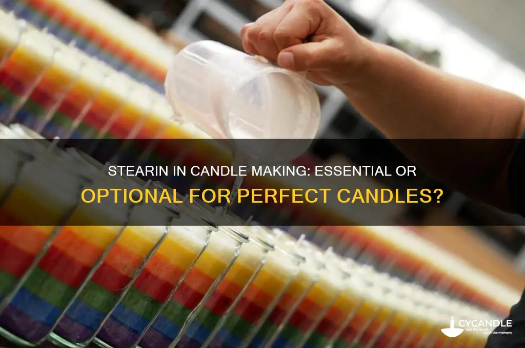 do i need stearin to make candles