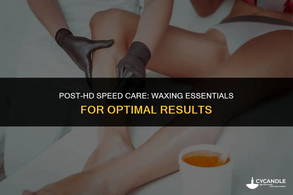 do i need to apply wax after using hd speed