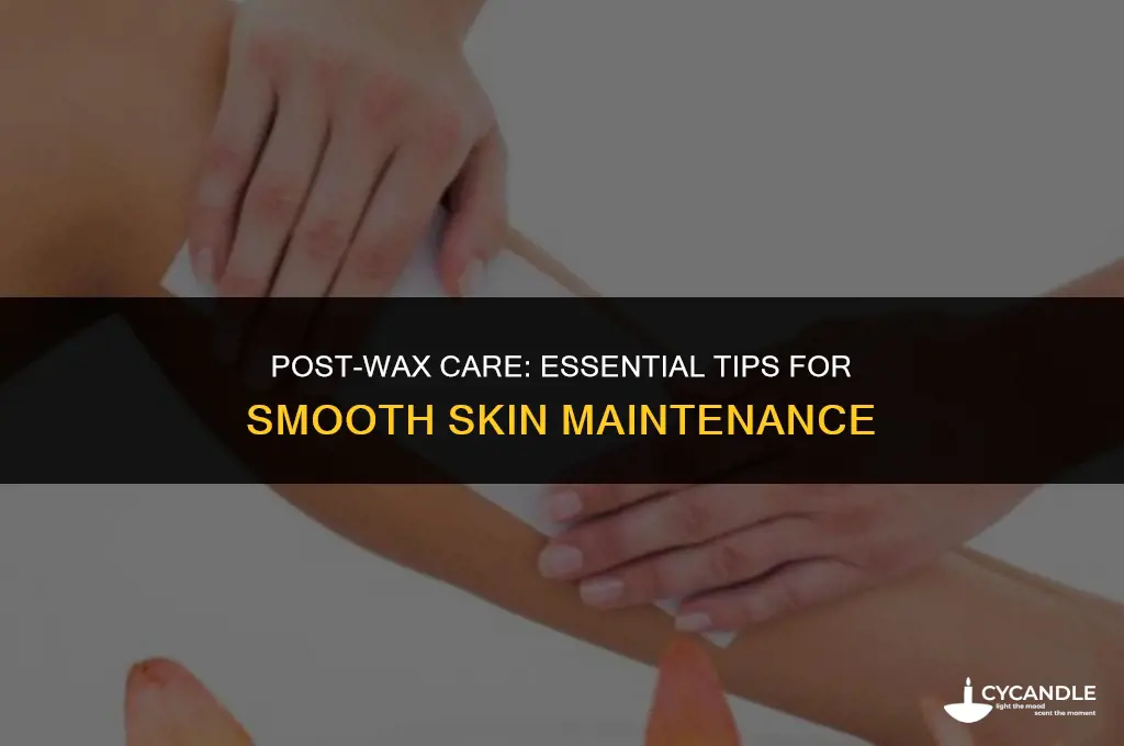 do i need to use something after wax