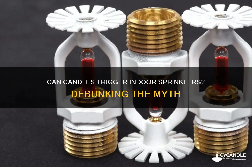 do interior srpinklers get activiated by candles