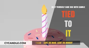 Creative Cake Box with a Candle Surprise