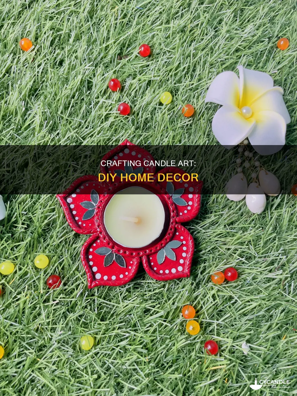 do it yourself candle art
