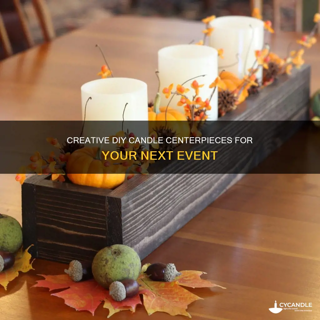 do it yourself candle centerpieces