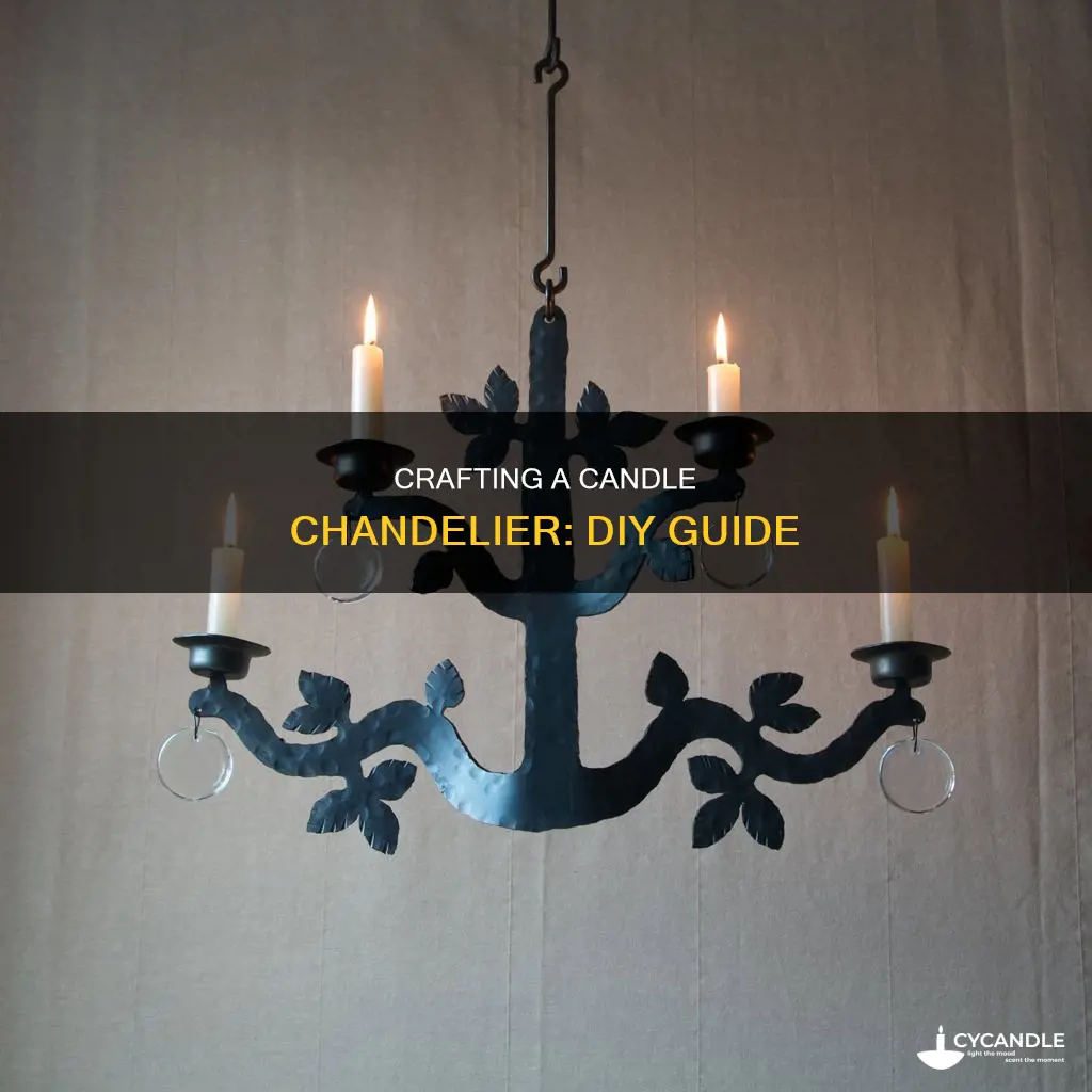do it yourself candle chandelier