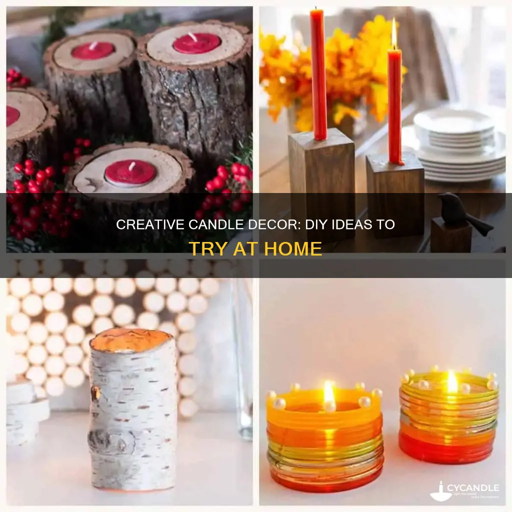 do it yourself candle decorations