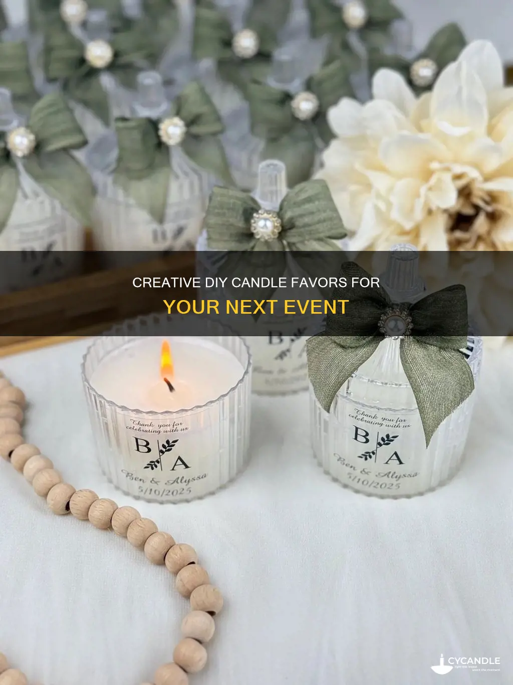 do it yourself candle favors