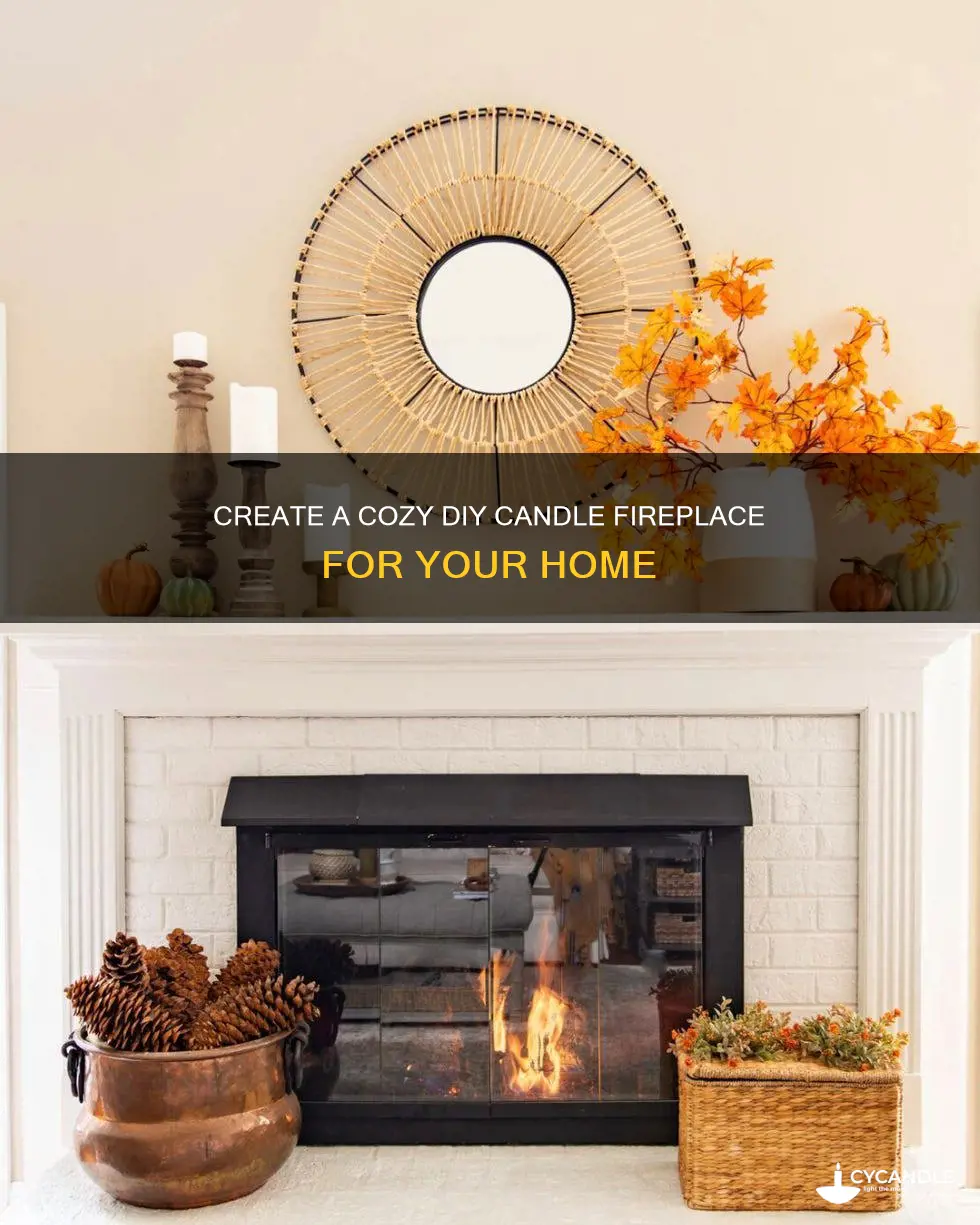 do it yourself candle fireplace