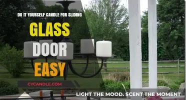 Easy DIY: Candle-Coated Sliding Glass Doors