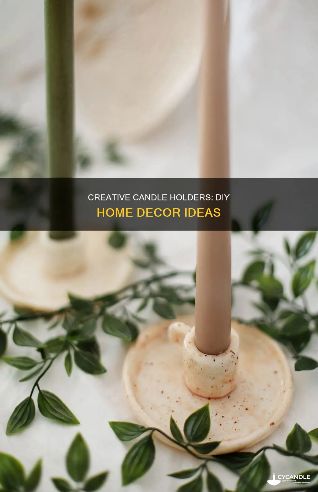 do it yourself candle holders