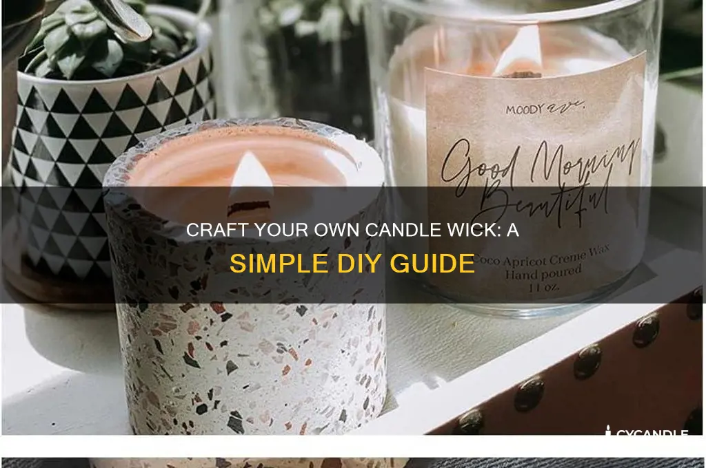do it yourself candle wick