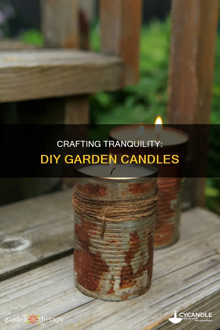 do it yourself candles in the garden