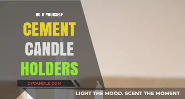 Handmade Cement Candle Holders: A Creative DIY Project
