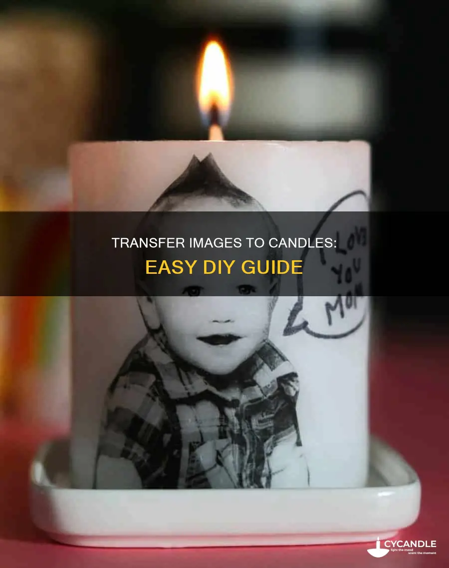 do it yourself image transfer to candle