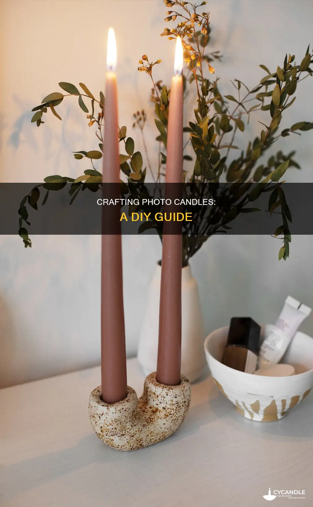 do it yourself photo candles