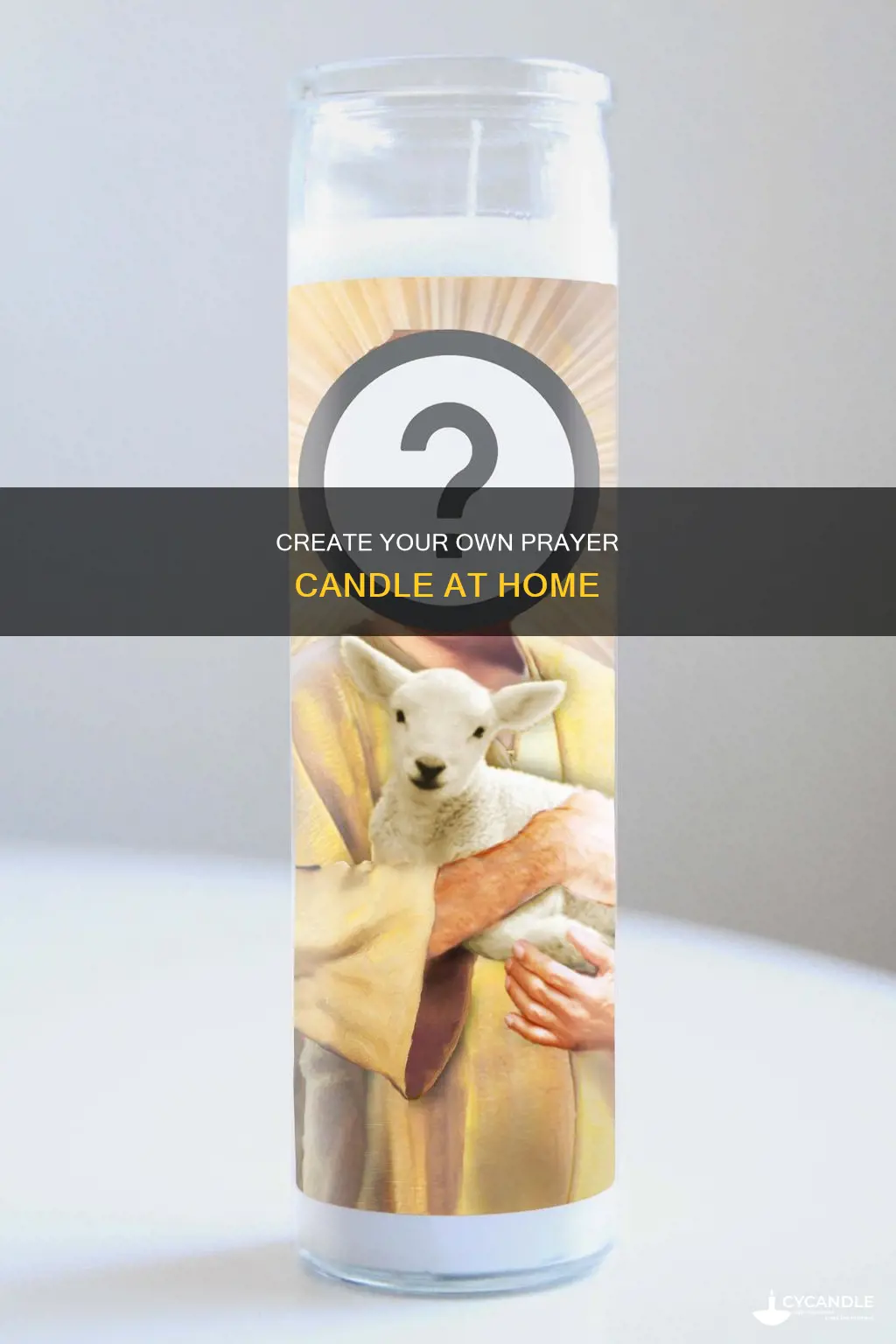 do it yourself prayer candle