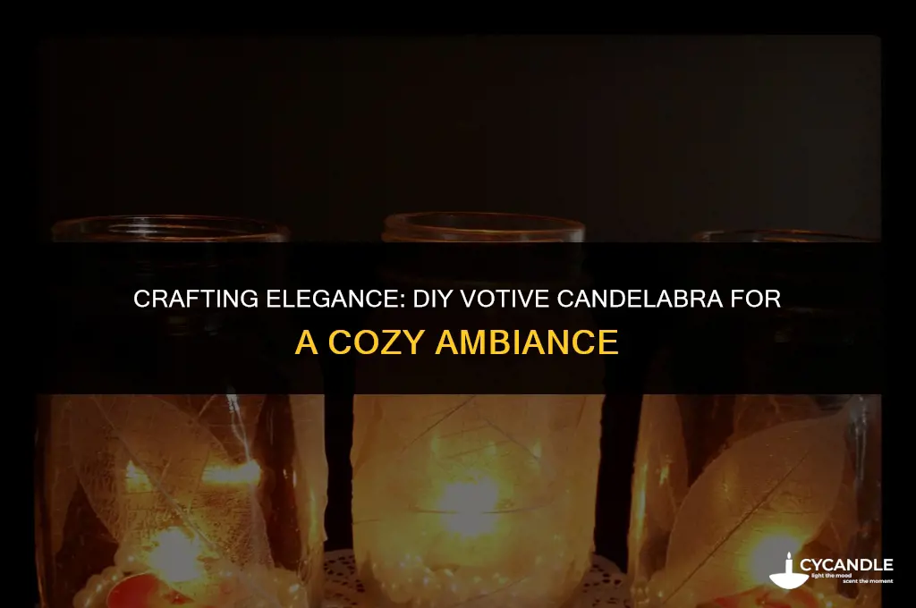 do it yourself votive candelabra